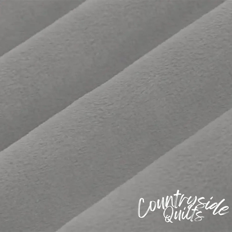 Grey Alloy Cuddle 3 Extra Wide Solid Fabric per yard