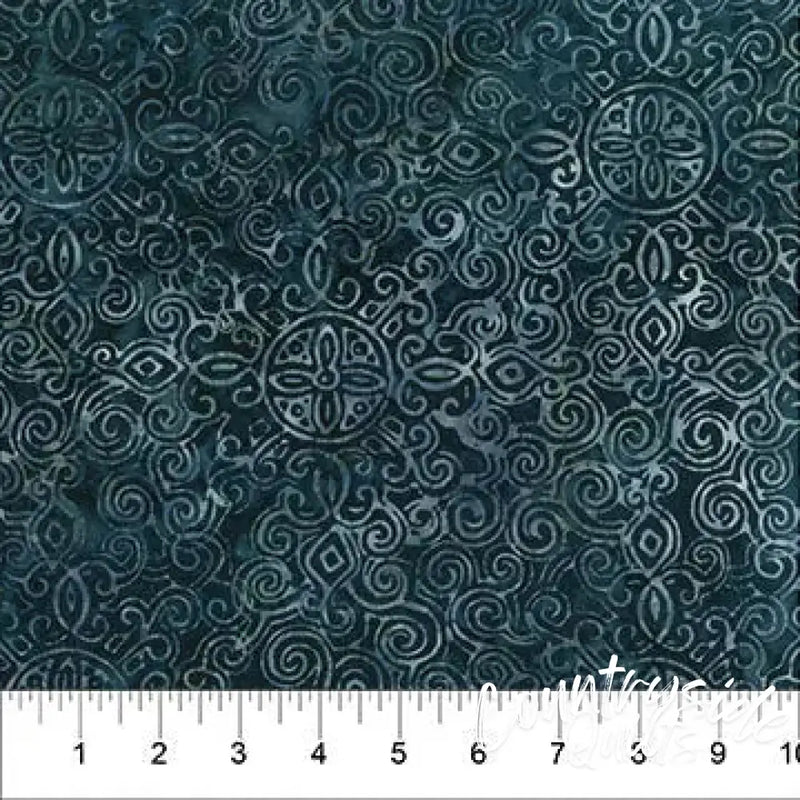 Grey Charcoal Matera Cotton Batik Wideback Fabric per yard