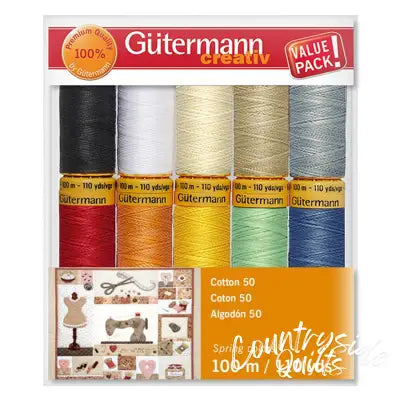 Gutermann Cotton 50 Basics Kit