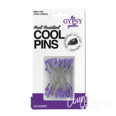 The Gypsy Quilter Cool Pins Gypsy Purple  50pc