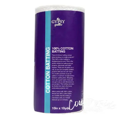 The Gypsy Quilter Cotton Batting 10in x 10yds