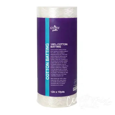 The Gypsy Quilter Cotton Batting 12in x 10yds