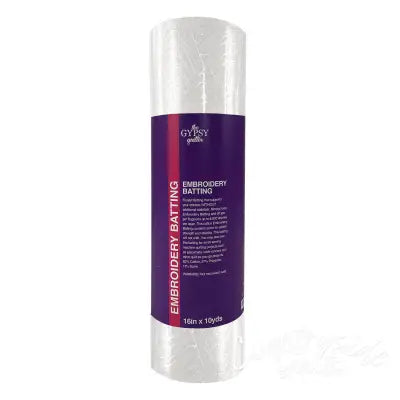 The Gypsy Quilter Embroidery Batting 16in x 10yds