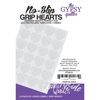 The Gypsy Quilter Stuck On You Grip Hearts