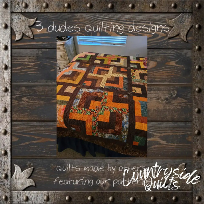 Half Square Stripes Sampler Quilt Pattern 85035 3DQ6966