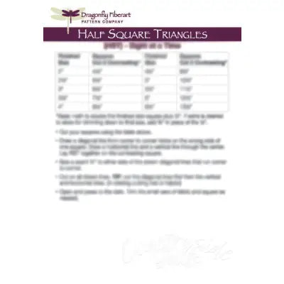 Half Square Triangle Learning Series Card