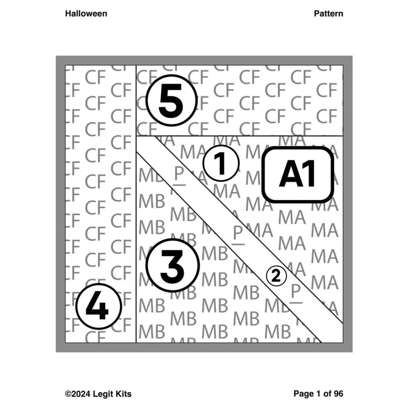 Halloween Pattern by Cole’s Quilts CQ-Hallow