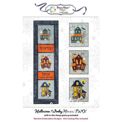 Halloween Wonky Houses TWO Banner