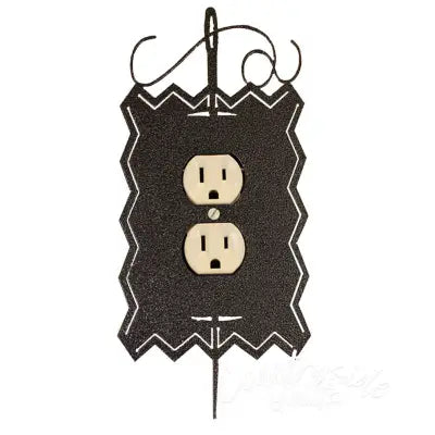 Hand Painted Needle & Thread Single Outlet Cover