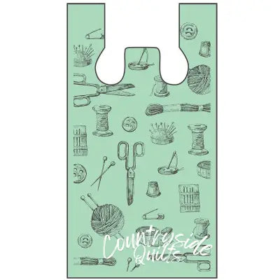 Hand Quilting Plastic Bag 1000ct 12in x 7in x 22in