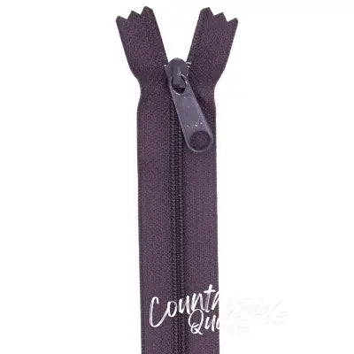 Handbag Zipper 24in Eggplant