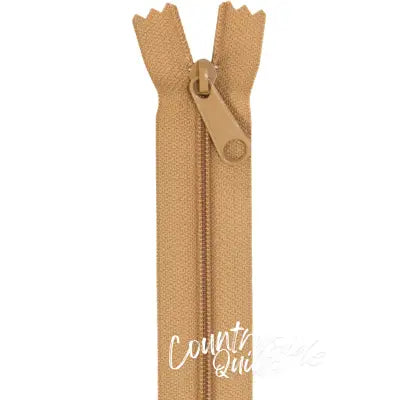 Handbag Zipper 24in Golden Brown