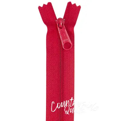 Handbag Zipper 24in Hot Red