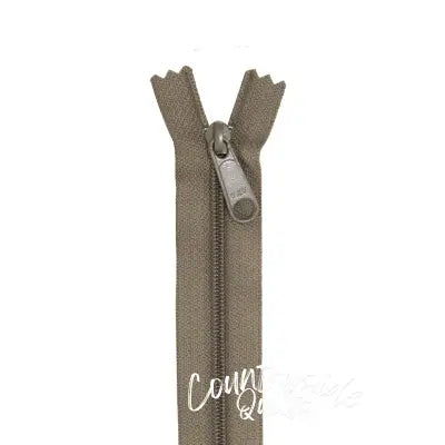 Handbag Zipper 24in Khaki