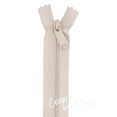 Handbag Zipper 24in Natural