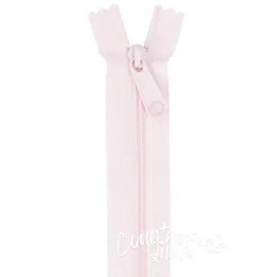 Handbag Zipper 24in Pale Pink