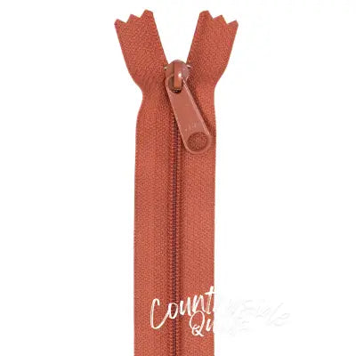 Handbag Zipper 24in Redwood