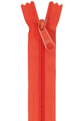 Handbag Zipper 24in Tangerine