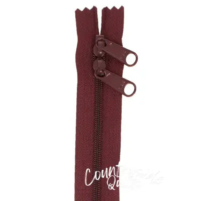 Handbag Zipper 30in Cranberry