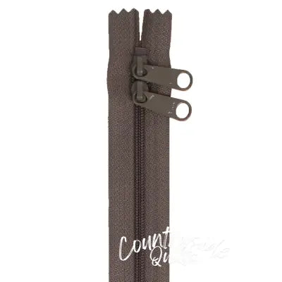 Handbag Zipper 30in Double-Slide - Slate Gray