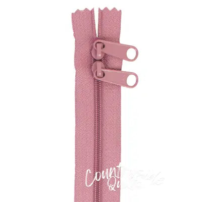 Handbag Zipper 30in Dusty Rose
