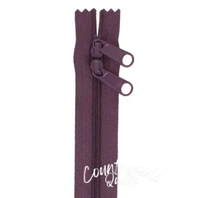 Handbag Zipper 30in Eggplant