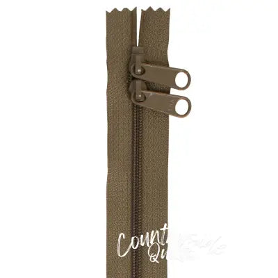 Handbag Zipper 30in Khaki