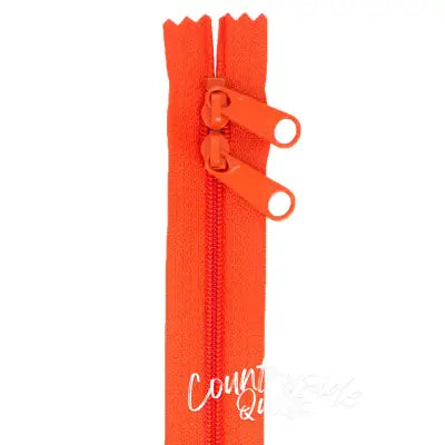 Handbag Zipper 30in Tangerine
