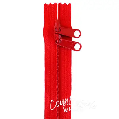 Handbag Zipper 40in Atom Red