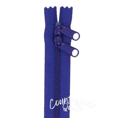 Handbag Zipper 40in Cobalt-Double-Slide