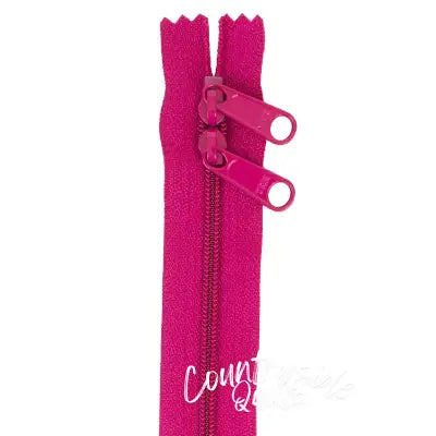 Handbag Zipper 40in Crazy Plum-Double-Slide