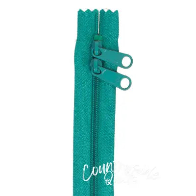 Handbag Zipper 40in Emerald-Double-Slide