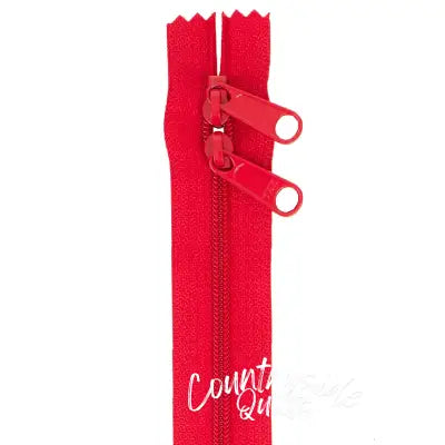 Handbag Zipper 40in Hot Red