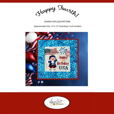Happy 4th! Sewing Applique Pattern