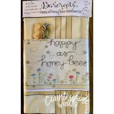 Happy As Honey Bees Dishtowel Kit