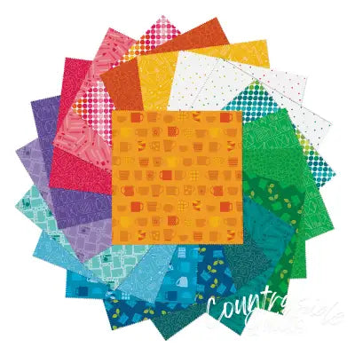 Happy Notes 10in Squares, 42pcs/bundle