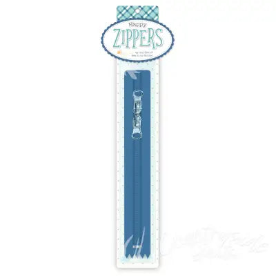 Lori Holt Happy Zippers 16in Denim