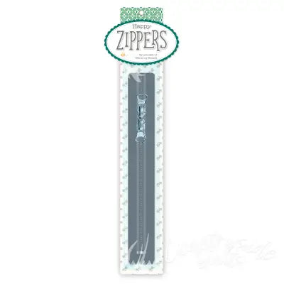 Lori Holt Happy Zippers 16in Gray