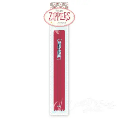 Lori Holt Happy Zippers 16in Red