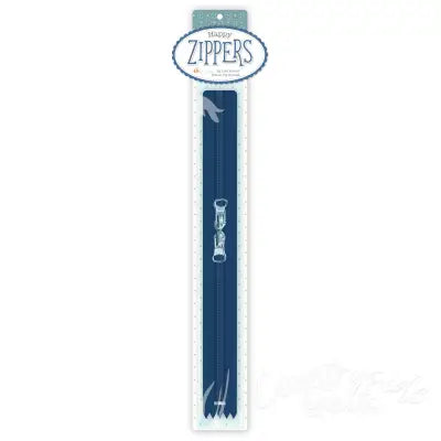Lori Holt Happy Zippers 22in Navy
