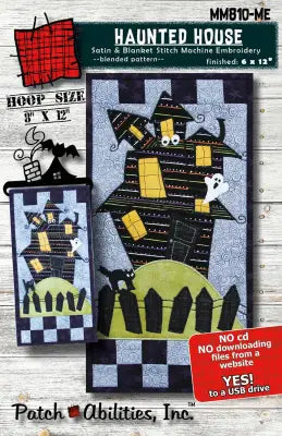 Haunted House Machine Embroidery Version