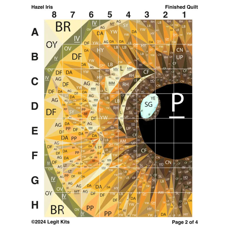 Hazel Iris Pattern PT061