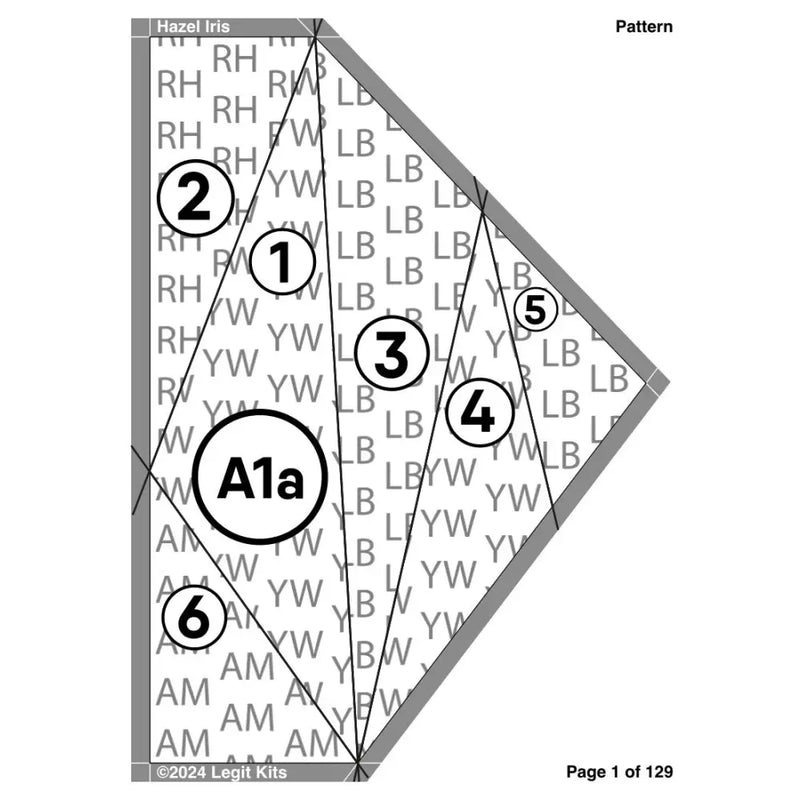 Hazel Iris Quilt Kit QK061