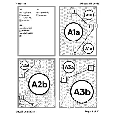 Hazel Iris Quilt Kit