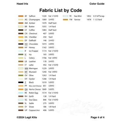 Hazel Iris Quilt Kit