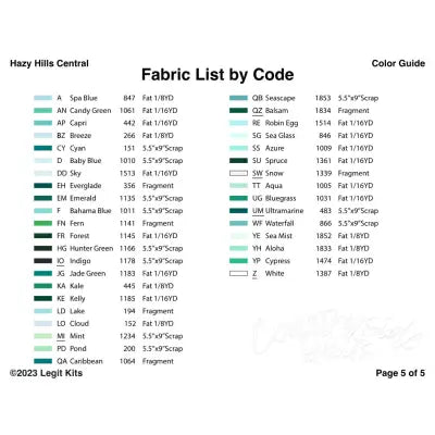 Hazy Hills Central Pattern