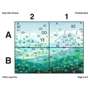 Hazy Hills Central Pattern PT055