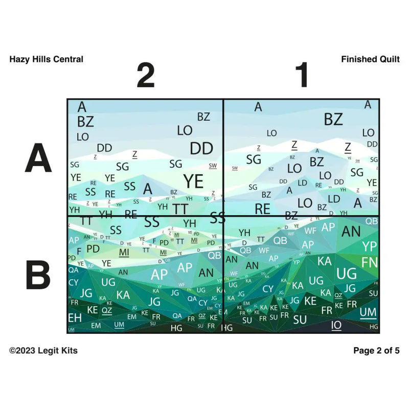 Hazy Hills Central Pattern PT055