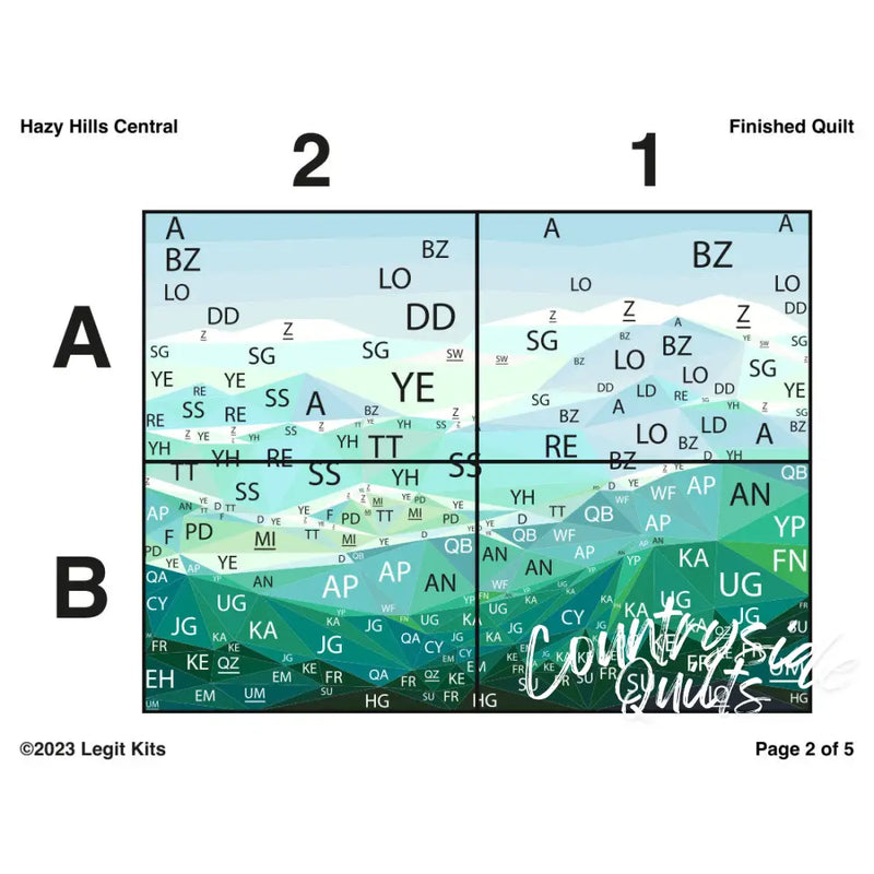 Hazy Hills Central Quilt Kit QK055