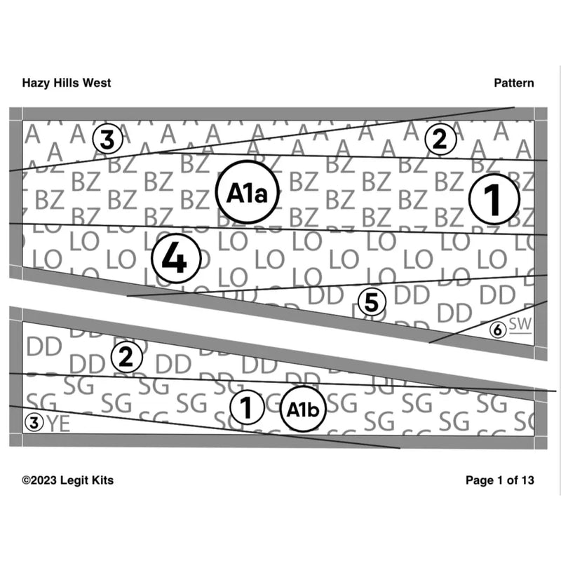 Hazy Hills West Pattern PT043